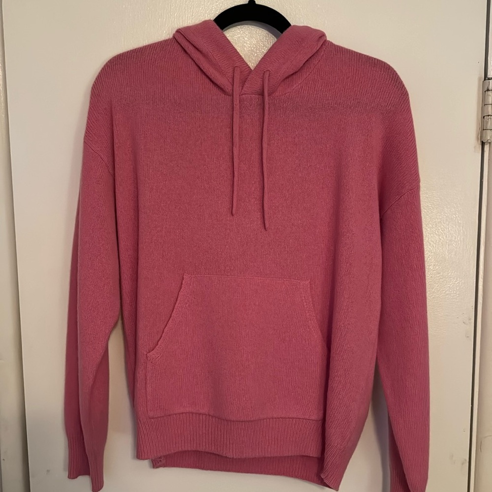Outerknown Hudson Pink Cashmere Hoodie